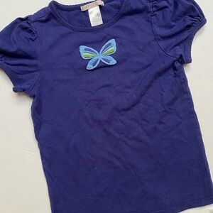 Janie and Jack Navy Blue Butterfly Tee